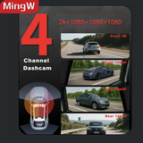 MingW S1000 Dash Cam – 2K WiFi Recording & 24H Security
