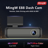 MingW E88 Dash Cam – Smarter, Safer Driving with ADAS & BSD